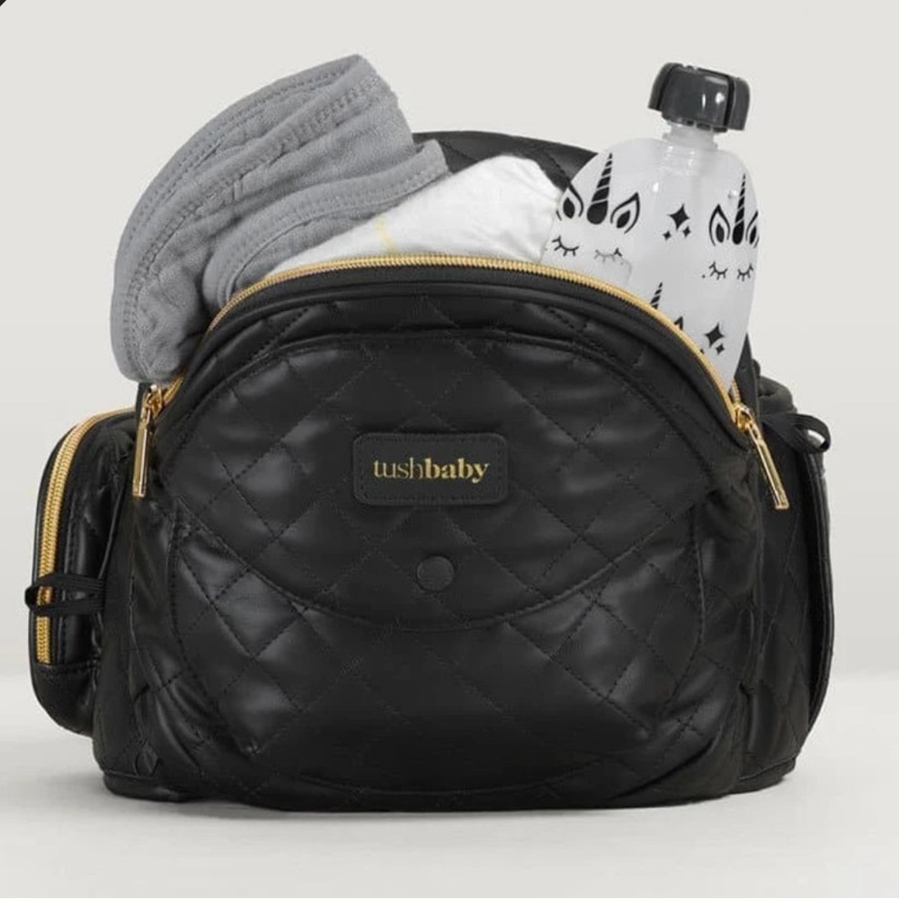 Tushbaby Hip Carrier Vegan Leather Black